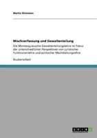 Mischverfassung und Gewaltenteilung 3640866266 Book Cover
