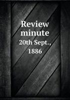 Review Minute: 20th Sept., 1886 1014763061 Book Cover