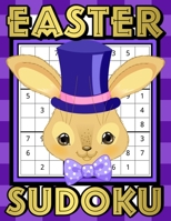 Easter Sudoku: Sudoku Puzzles Game Book with Solutions for Kids, Teens, Adults, Seniors - One Puzzle Per Page - Perfect Easter Basket Stuffers Gift. B08Y4RQB2B Book Cover