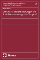 Gerichtsstandsvereinbarungen Und Schiedsvereinbarungen Im Vergleich 3756017257 Book Cover