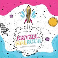 Kritzel Malbuch (German Edition) 3748138679 Book Cover