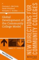 Global Development of the Community College Model: New Directions for Community Colleges, Number 177 (J-B CC Single Issue Community Colleges) 1119404398 Book Cover