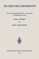 Schriften Zur Universitatsidee 3540100717 Book Cover