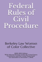 Federal Rules of Civil Procedure: 2020-2021 Edition with Selected Sections of the United States Constitution and the United States Code (As Amended to December 1, 2019) B087FJFZ25 Book Cover