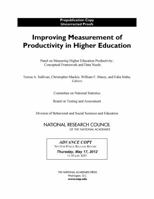 Improving Measurement of Productivity in Higher Education 0309257743 Book Cover