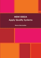 MEM15002A Apply Quality Systems 132647295X Book Cover