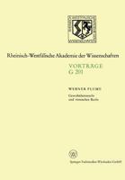 Gewohnheitsrecht und romisches Recht (Geisteswissenschaften, Vortrage - Rheinisch-Westfalische Akademie der Wissenschaften ; G 201) 3531072013 Book Cover