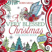 A Very Blessed Christmas Coloring Book 145553935X Book Cover