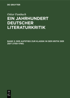 Der Aufstieg zur Klassik in der Kritik der Zeit (1750-1795) 3112618718 Book Cover