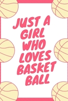 Just A Girl Who Loves Basketball: Lined Notebook / Journal Gift, 120 Pages, 6x9, Soft Cover, Matte Finish 1676406840 Book Cover