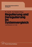 Regulierung Und Deregulierung Im Systemvergleich 3790804622 Book Cover