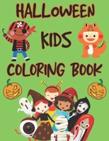 Halloween Kids Coloring Book: Halloween Designs Book for Kids Ghosts, Pumpkins, Haunted Houses, and More! B08HTBB4TK Book Cover