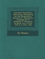 Ossetische Sprachlehre Nebst Einer Abhandlung Ber Das Mingrelische, Suanische U. Abchasische: Vorgelegt Der K. Akademie D. Wissensch. Zu Berlin Am 24 Octb. 1844 U. 6. Febr. 1845 1288003218 Book Cover