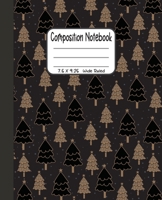 Composition Notebook: 7.5x9.25 Wide Ruled | Christmas Trees 1678532061 Book Cover