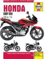 Honda CBF125 Service and Repair Manual: 2009 - 2014 (Haynes Service and Repair Manuals) 0857339419 Book Cover