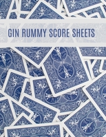 Gin Rummy Score Sheets: A pad of scoresheets: Perfect for scorekeeping: Vol. 10 1695401638 Book Cover