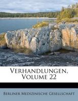 Verhandlungen, Volume 22 1286579287 Book Cover