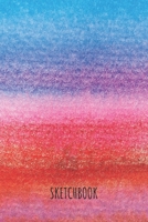Sketchbook: A5 Skizzenbuch Blanko 120 Seiten Soft Cover | Skizzenblock | Malbuch | Zeichenheft | Aquarell Blau Rot Farben 6x9 (German Edition) 1691324019 Book Cover