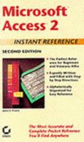 Microsoft Access 2 Instant Reference 0782114695 Book Cover