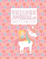 Unicorn Sketchbook and Journal: Drawing Pad for Kids Girls (A Large Size Journal, 8.5 x 11, 130 Pages, Blank Paper For Drawing And Sketching) 1709345071 Book Cover