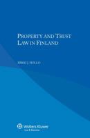 Property and Trust Law in Finland 9403513454 Book Cover