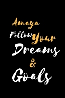 Amaya Follow Your Dreams & Goals: ???? ??? / ????? 1659462487 Book Cover