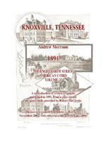 Knoxville, Tennessee - 1891 - Morrison 0980098416 Book Cover