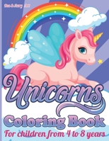 Unicorns Coloring Book: ACTIVITY BOOK for CHILDRENS from 4 to 8 years 1008938246 Book Cover