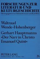 Gerhart Hauptmanns 'Der Narr in Christo Emanuel Quint': Eine Religions- Und Gesellschaftskritische Romananalyse 3631426429 Book Cover