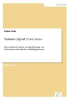 Venture Capital Investments 3838660218 Book Cover