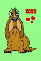 2020: Hund - Kalender - Wochenkalender - Zielsetzung - Zeitmanagement - Produktivität - Terminplaner - Terminkalender  +12 Seiten ... für Notizen und Skizzen (German Edition) 1698447973 Book Cover