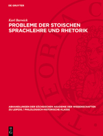 Probleme Der Stoischen Sprachlehre Und Rhetorik 3112741803 Book Cover