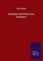Schwank Und Streich Aus Pommern 3846028827 Book Cover