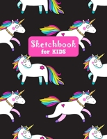 Sketchbook for Kids: Pretty Unicorn Large Sketch Book for Drawing, Writing, Painting, Sketching, Doodling and Activity Book- Birthday and Christmas ... Teens and Women - Nathalie Modern Press # 023 1655723316 Book Cover