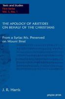 The Apology Of Aristides On Behalf Of The Christians 1015706746 Book Cover