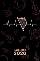 Kalender 2020: A5 Musikinstrumente Terminplaner f�r Harfenist mit DATUM - 52 Kalenderwochen f�r Termine & To-Do Listen - Harfe EKG Terminkalender Saiteninstrument Jahreskalender Harfenkonzert 1678668583 Book Cover