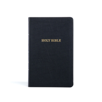 KJV Thinline Reference Bible, Black LeatherTouch, Red Letter, Pure Cambridge Text, Presentation Page, Cross-References, Full-Color Maps, Easy-to-Read Bible MCM Type 1087774756 Book Cover
