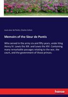 Memoirs of the Sieur de Pontis 3337175430 Book Cover