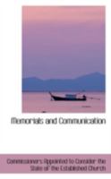 Memorials and Communication 0469129328 Book Cover