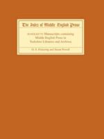 The Index of Middle English Prose, Handlist VI: A Handlist of Manuscripts Containing Middle English Prose in Yorkshire Libraries and Archives 1843841487 Book Cover