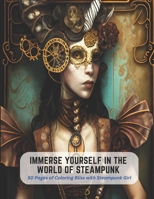 Immerse Yourself in the World of Steampunk: 50 Pages of Coloring Bliss with Steampunk Girl B0C2S47KRG Book Cover