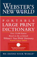 Webster's New World Large Print Dictionary 0764564919 Book Cover