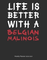 Life is Better With A Belgian Malinois Weekly Planner 2020-2021: Weekly Calendar / Planner Gift, 274 Pages, 8.5x11, Soft Cover, Matte Finish 1677560525 Book Cover