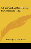 A Farewell Letter To His Parishioners 143672676X Book Cover