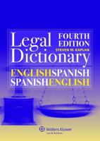 English-Spanish and Spanish/English Legal Dictionary 9041145656 Book Cover