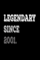 Legendary Since 2001: Journal Composition Notebook 7.44 x 9.69 100 pages 50 sheets 1693007797 Book Cover