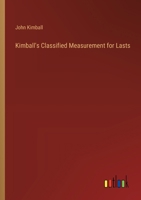 Kimball's Classified Measurement for Lasts 135445992X Book Cover
