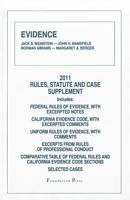 Evidence, 2011 Rules and Statute Supplement 1609300017 Book Cover