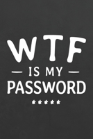 WTF Is My Password: Password Book, Password Book with Alphabet Tabs, Alphabetical Password Book, Password Log Book and Internet Password Organizer, 6x9 Internet Password Logbook 1709410310 Book Cover