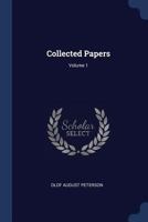 Collected Papers, Volume 1... 1377118525 Book Cover